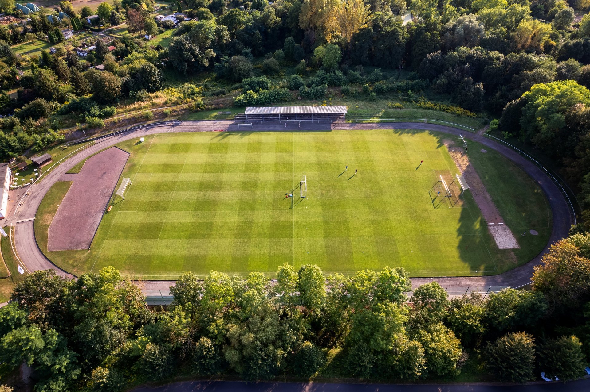 Soccer field from above